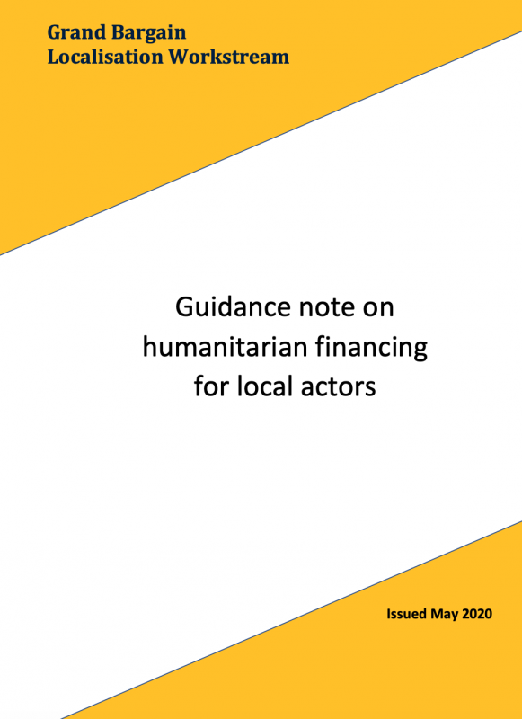  Grand Bargain Localisation Workstream - Guidance note on humanitarian financing for local actors