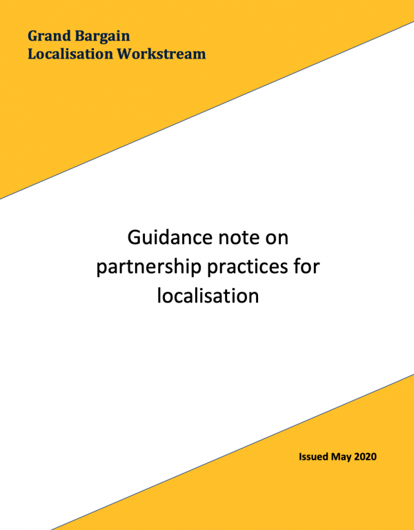  Grand Bargain Localisation Workstream - Guidance note on partnership practices for localisation