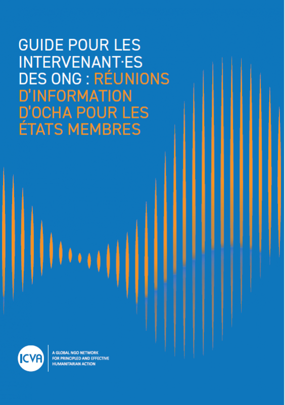 Guidance For NGO Speakers: OCHA Member State Briefings (French)